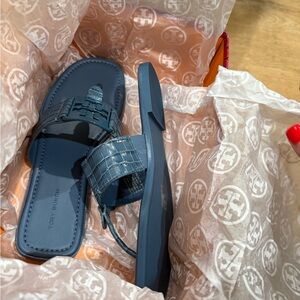 Tory Burch Denim Blue Sandal/ Flip Flop